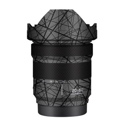 Camerea Lens Skin Anti-Scratch Sticker for Panasonic LUMIX S 20-60mm F3.5-5.6 Coat Vinly Protective Film Body Protector Decals Cover 20-60 3.5-5.6(Cross Gray)