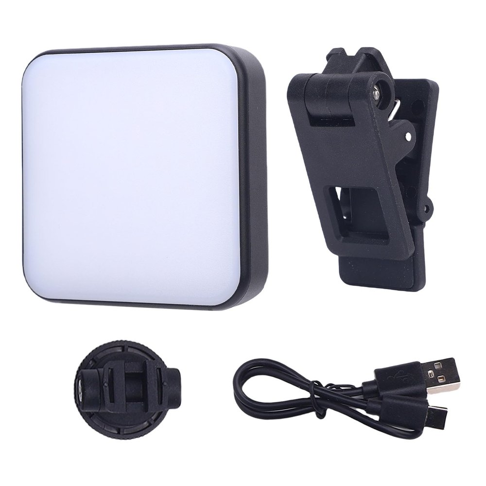 2000mAh Bi Color LED Video Light on Camera, Double Sided Lighting Dimmable Camera Fill Light with Cold Shoe Mount and, Photo and Video Lighting for Live Streaming