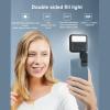 2000mAh Bi Color LED Video Light on Camera, Double Sided Lighting Dimmable Camera Fill Light with Cold Shoe Mount and, Photo and Video Lighting for Live Streaming view 2