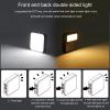 2000mAh Bi Color LED Video Light on Camera, Double Sided Lighting Dimmable Camera Fill Light with Cold Shoe Mount and, Photo and Video Lighting for Live Streaming view 4