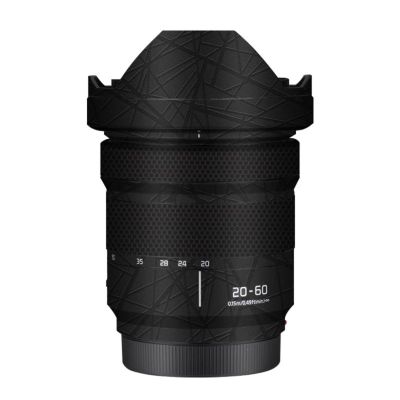Camerea Lens Skin Anti-Scratch Sticker for Panasonic LUMIX S 20-60mm F3.5-5.6 Coat Vinly Protective Film Body Protector Decals Cover 20-60 3.5-5.6(Cross Black)
