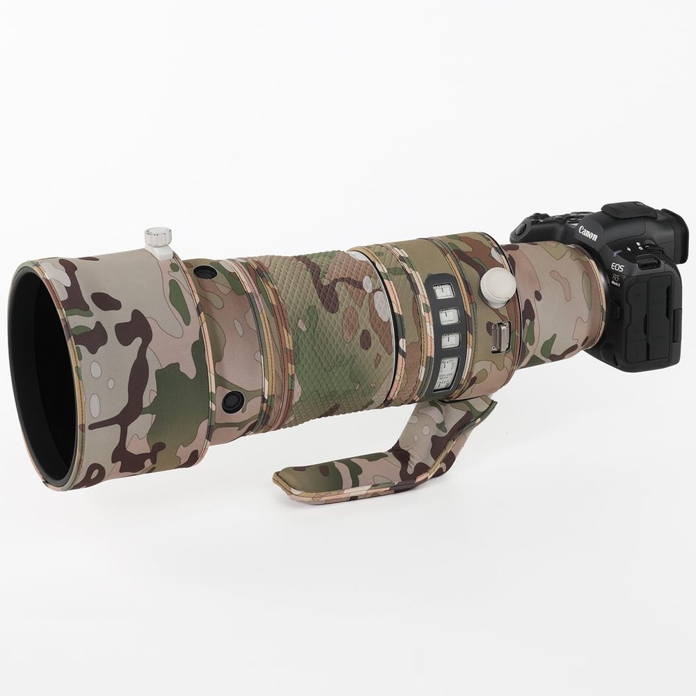 CHASING BIRDS Lens Camouflage Waterproof Coat for Canon RF 100-300mm F2.8 L is USM Rainproof Lens Protective Cover Version IV (Desert, with Eos-R)