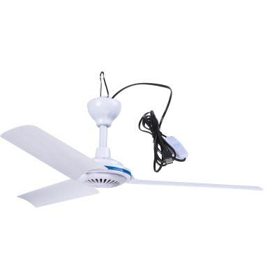 19.6inch USB Small Ceiling Fan USB 5V 6W Quiet Camping Outdoor Hanging Gazebo Dorm Fan For Hikings Tent Fan