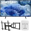 Samsung QN50Q8FAAFXZA 50 Inch Class QLED Q8F 4K Vision AI Smart TV with a Walts Large/Extra Large Full Motion Mount for 43"-90" TVs and Amber Protection 3-Outlet-Surge Surge Protector (2025) view 1