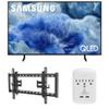 Samsung QN50Q8FAAFXZA 50 Inch Class QLED Q8F 4K Vision AI Smart TV with a Walts TILT-EXTENSION-37-90 Tilt Mount for 37"-90" TVs and Amber Protection 3-Outlet-Surge Surge Protector (2025) view 1