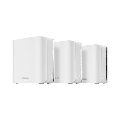 ASUS ZenWiFi BD5 Dual-Band WiFi 7 Mesh, 5000 Mbps, 6800 sq.ft (3pk), Dual 2.5G Ports, Security and Parental Controls Included, Smart Home Master SSIDs (Renewed)