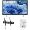 Samsung QN43Q8FAAFXZA 43 Inch Class QLED Q8F 4K Vision AI Smart TV with a Walts TILT-MOUNT-43-90 Large/XL Tilt Mount for 43"-98" TVs and Amber Protection 3-Outlet-Surge Surge Protector (2025) view 1