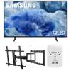 Samsung QN43Q8FAAFXZA 43 Inch Class QLED Q8F 4K Vision AI Smart TV with a Walts Large/Extra Large Full Motion Mount for 43"-90" TVs and Amber Protection 3-Outlet-Surge Surge Protector (2025) view 1