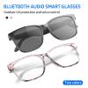 ITHUGE Ai Translation Smart Glasses - Bluetooth 5.4 Supporting 160+ Languages, Open-Ear Audio Sunglasses for Men and Women | Ultra-Light Resin Frames for Travel and Business(Black) view 2