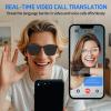 ITHUGE Ai Translation Smart Glasses - Bluetooth 5.4 Supporting 160+ Languages, Open-Ear Audio Sunglasses for Men and Women | Ultra-Light Resin Frames for Travel and Business(Black) view 4