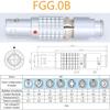 0B FGG 6 Pin Push Pull Connector Male Plug FGG.0B.306.CLAD52N Quick Reliease Push Pull Connectors for Camera Audio & Vedio Power Supply view 2