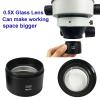 Lab Microscope Accessories 0.3X 0.5X 0.7X 0.75X 1.0X 1.5X 2.0X Auxiliary Lens Barlow Lens for Binocular Stereo Microscope(6pcs Set) view 4