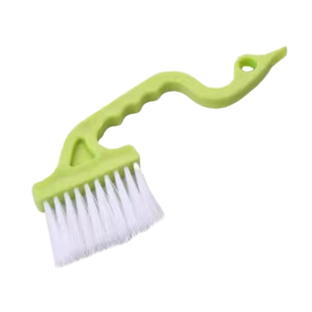 DimyFew Air Conditioning Shutter Cleaning Brush Door Window Track Cleaning Brush Handheld Shower Door Cleaner for Home Bathtub Bathroom Keyboard, Green