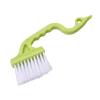 DimyFew Air Conditioning Shutter Cleaning Brush Door Window Track Cleaning Brush Handheld Shower Door Cleaner for Home Bathtub Bathroom Keyboard, Green view 1