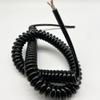 ACFFVBW Coiled Extension Cord, 3 Cores Coiled Spring Cable 0.7mm Square 2.5 Meter 5 Meter 7.5 Meter OD 6mm 9mm Spiral Cable Extensible Electrical(Stretch 2.4 Meter) view 3