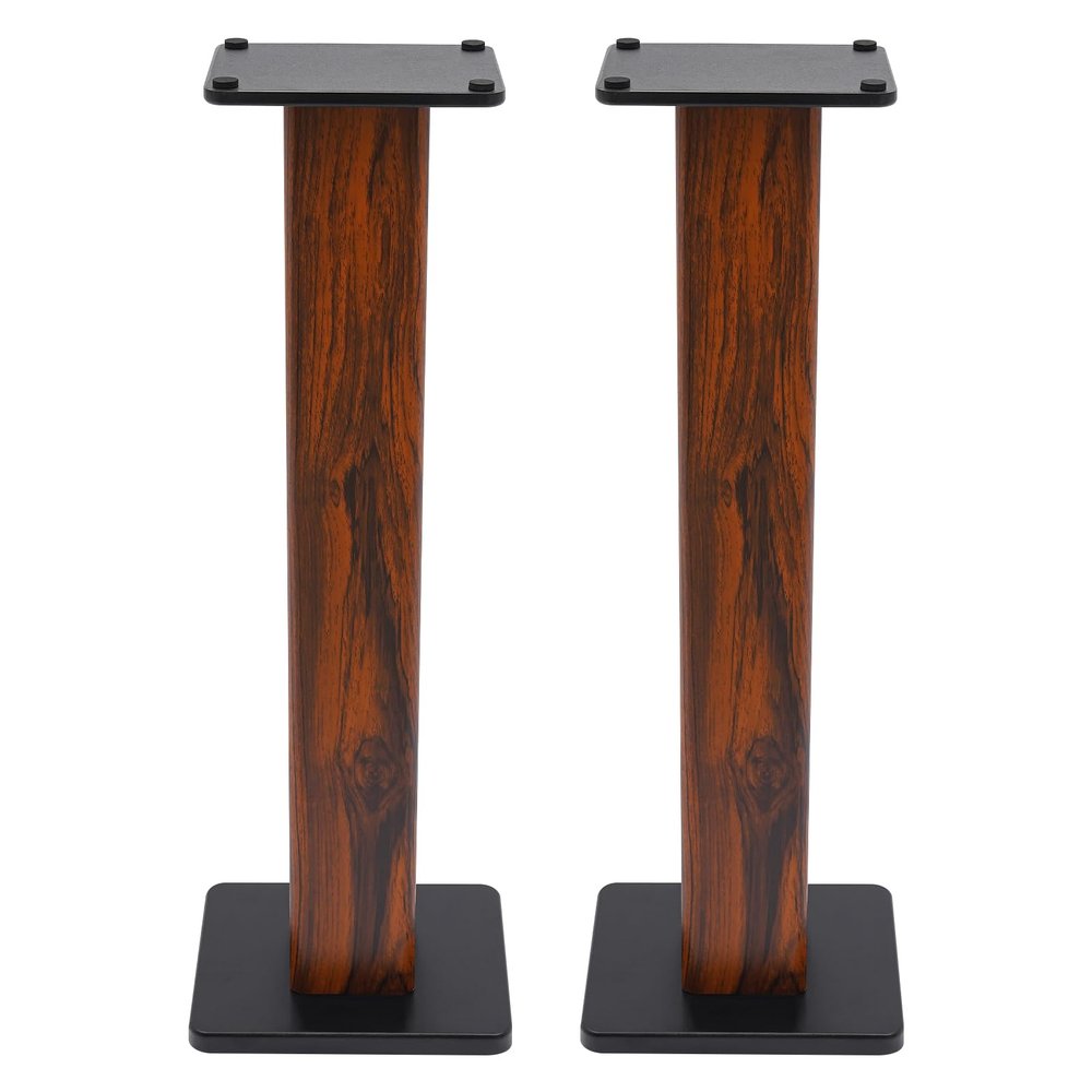 2PCS Bookshelf Speaker Stand Surround Sound, 34" Universal Speaker Stands Pair for Surround Sound Floor Speaker Stands Bookshelf Speaker for Home Theater