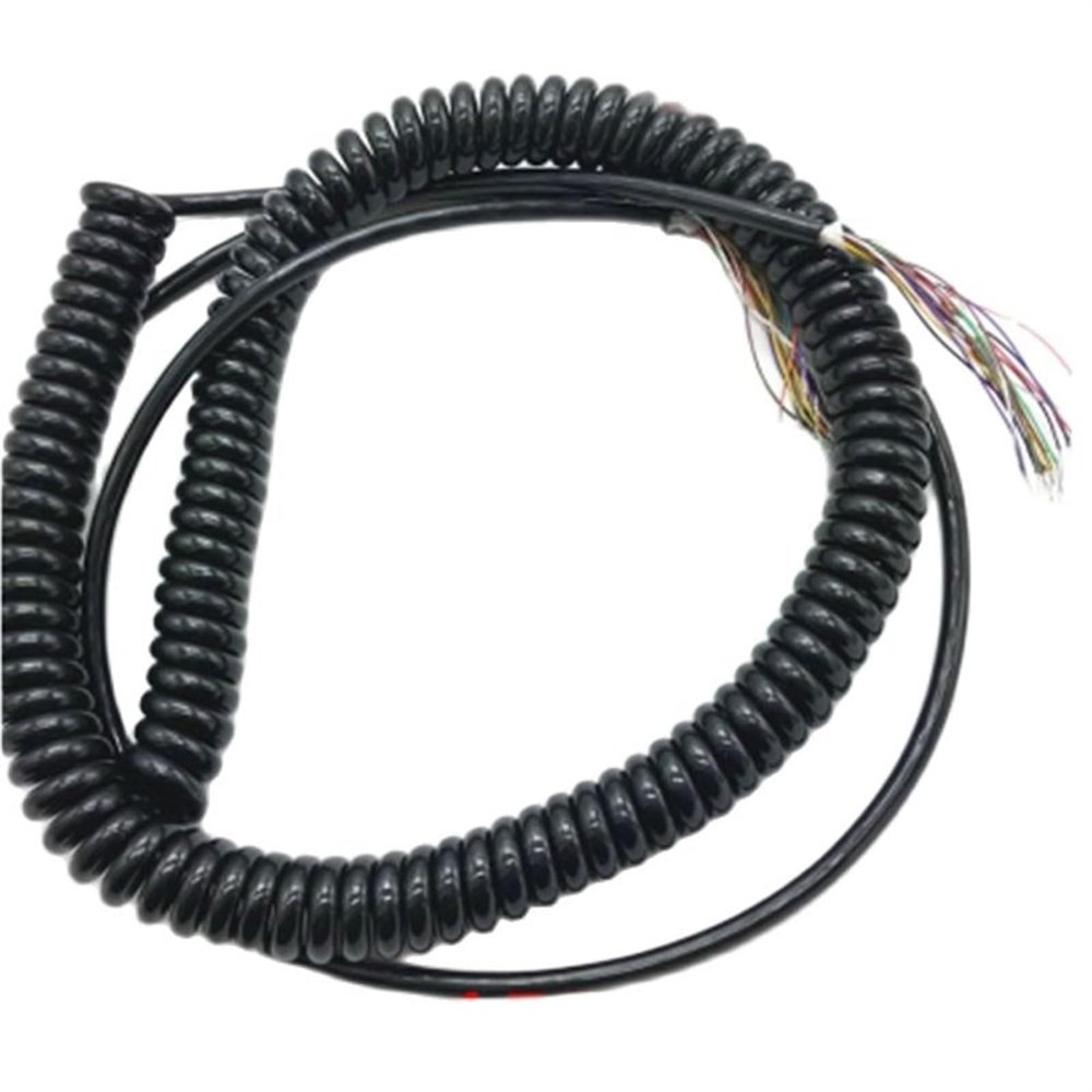 ACFFVBW Coiled Extension Cord, 12 Cores Cable Stretchable 3 Meters to 4 Meters CNC Handheld Encoder Manual Generator