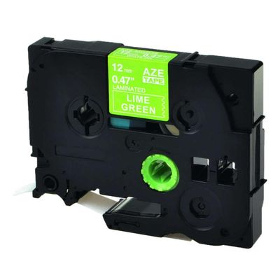 1PK TZe-231 12mm Pastel Multicolor Laminated Labeling Tape Compatible with PTH110 PTD210 Label Maker Works with Tze-231 MQ531 MGE31 Models(White on Lime Green)