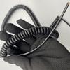 ACFFVBW Coiled Extension Cord, 5 Core Expandable Power Spiral Cable 17AWG Elastic Spiral Cable Telescopic(Stretch 1.25 Meters) view 3