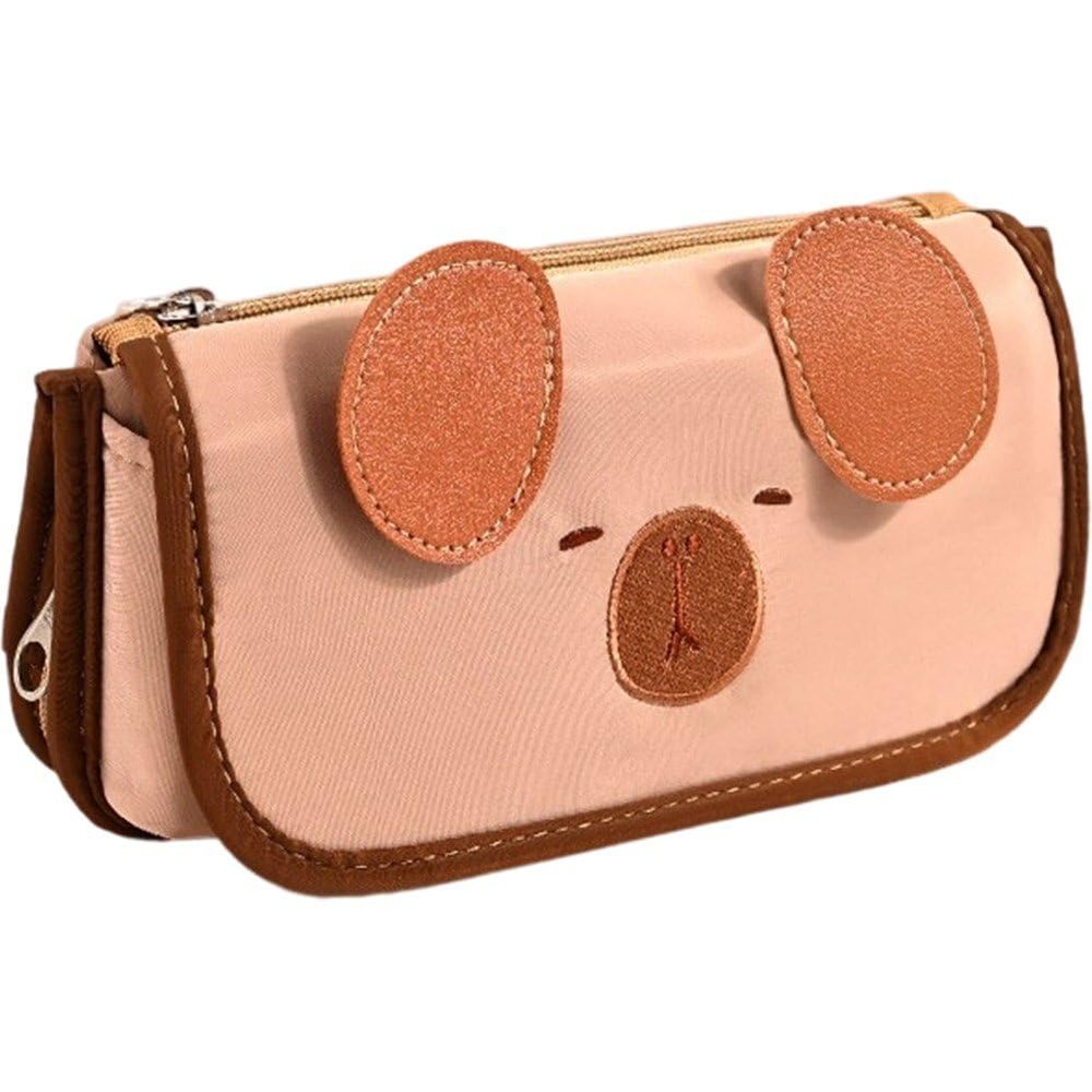 Haiyou Cute Capybara Pen Bag Multilayer Cartoon Pencil Case Multifunctional Large Capacity Pencil Box for Student