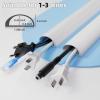 39" Cord Hider for Wall Mounted TV,Adhesive Cable Hider for Wall,Cord Covers Raceway Kit for Wires Hider,Flexible Silicone Cable Concealer for Home Office,W 1.08" H 0.6" view 4