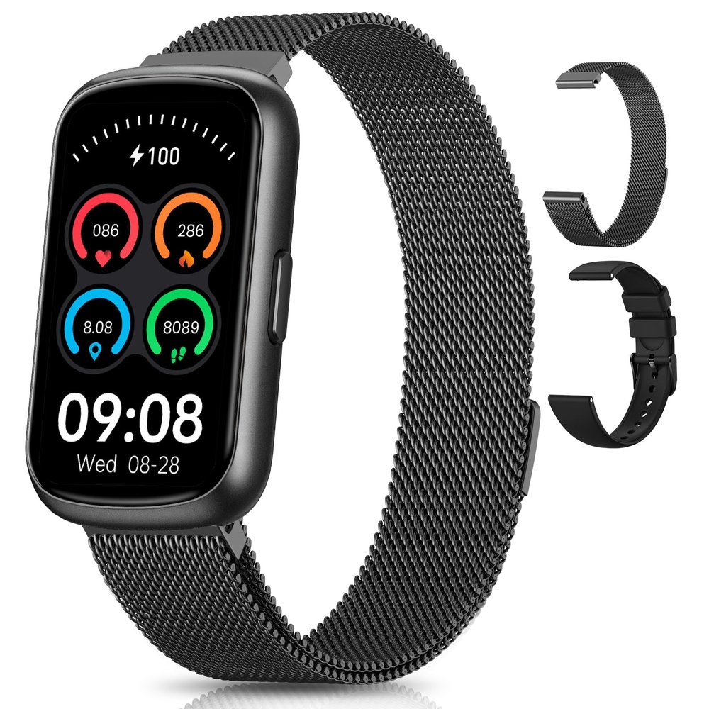 Activity & Fitness Tracker, 24/7 Heart Rate Monitor Smart Watches for Women/Men, Fitness Watches for Women/Men with Step Tracker and Sleep Tracker, IP68 Waterproof Watch for Android Phones/iPhones