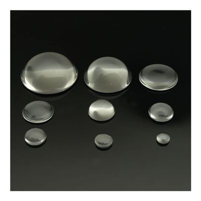 Lab Microscope Accessories 5pcs No Edge Diameter 6MM to 40MM Optional Glass Plano Convex Condenser Glass LED Lens Focusing Optical Lens(D15F20H3.8)