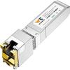 10GBase-T SFP+ to RJ45 Module Transceiver, Copper 10G SFP+ Ethernet CAT6a, Up to 98Ft(30m), Auto-Negotiation 1/2.5/5/10G for RJ45, Compatible with Cisco SFP-10G-T-S, Meraki, TP-Link, Mikrotik, Netgear view 1
