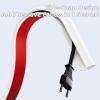 78" Cord Hider for Wall Mounted TV,Adhesive Cable Hider for Wall,Cord Covers Raceway Kit for Wires Hider,Flexible Silicone Cable Concealer for Home Office,W 1.08" H 0.6" view 2