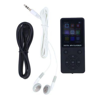 64GB MP3 MP4 Player with 5.0, 1.8 Inch Screen, Portable HiFi Music Player, Speaker, Video, FM, E Book Support, Up to 128GB Expandable Memory (Black)