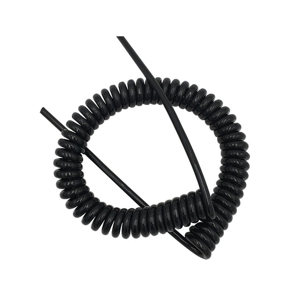 ACFFVBW Coiled Extension Cord, 3 Core Spiral Cable 0.3mm 22AWG Control Line Wire Spring Power Cord Sheath Tensile(Stretch 9 Meter)