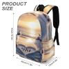 Cat Playing Chess Beach Travel Laptop Backpack Carry on Backpack Casual Daypack Lightweight Business Work Bag for Men Women view 3