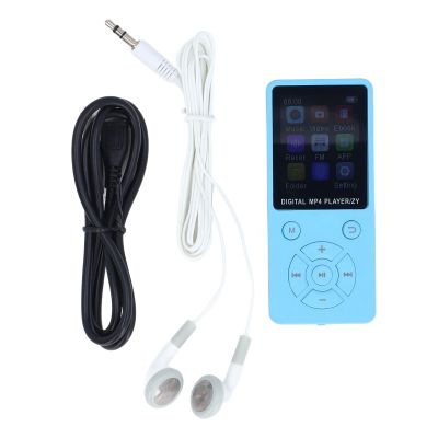 64GB MP3 MP4 Player with 5.0, 1.8 Inch Screen, Portable HiFi Music Player, Speaker, Video, FM, E Book Support, Up to 128GB Expandable Memory (Blue)