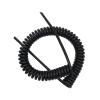 ACFFVBW Coiled Extension Cord, 3 Core Spiral Cable 0.3mm 22AWG Control Line Wire Spring Power Cord Sheath Tensile(Stretch 7 Meter) view 1
