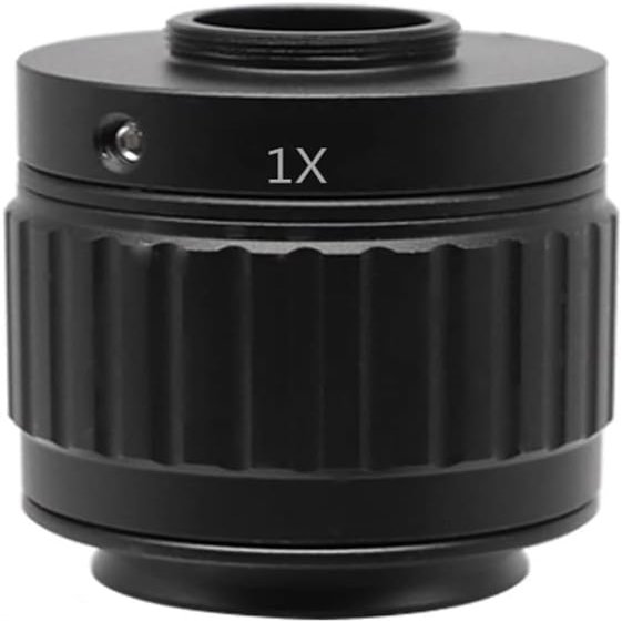 Adult CTV Converter Microscope Accessory Kit 1X 0.35X 0.5X C Mount Lens Adapter Focal Length Adjustable Camera Mount C Mount Adapter to Trinocular Microscope Accessories(1.0X)