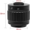 Adult CTV Converter Microscope Accessory Kit 1X 0.35X 0.5X C Mount Lens Adapter Focal Length Adjustable Camera Mount C Mount Adapter to Trinocular Microscope Accessories(1.0X) view 2
