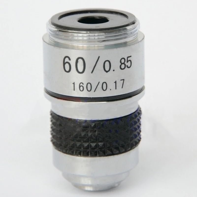 Adult Microscope Accessory Kit 60x L=185 Biological Microscope Objective 160/0.17 with Spring Mount Accessories