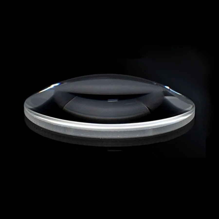 Prism and Kaleidoscope 50mm 52mm 55mm 60mm 70mm Convex Lens K9 Optical Magnifier for High Power LED Light Science Classroom Optical Kit(D26 F50 C3.75 E1.4)