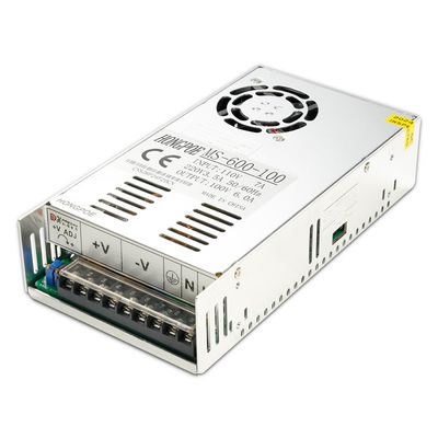 0-100V6A DC Switching Power Supply, Industrial Transformer PSU AC to DC 0-100V Adapter Converter for LED Light Strip CCTV Camera Radio Audio Amplifier CNC 3D Printer (MS-600W100V6A)