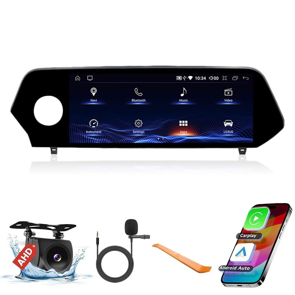 10.25" Octa Core 8G+128G Car CarPlay Android Auto Navigation Android Stereo GPS Radio Display IPS Touchscreen Headunit Tablet Media Player for Lexus UX 2019