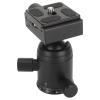 Panoramic Head 360 Degree Rotating Metal Tripod Head with Plate Bubble Tier for Cameras DV Cell Phones Telescopes view 1