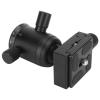 Panoramic Head 360 Degree Rotating Metal Tripod Head with Plate Bubble Tier for Cameras DV Cell Phones Telescopes view 2
