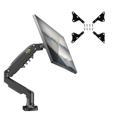 ADBWEKKF F80 Desktop 17"-30" LCD LED Monitor Holder Arm Gas Spring Full Motion Gas Strut Flexi TV Mount Loading 2-9kgs(with Adaptor)