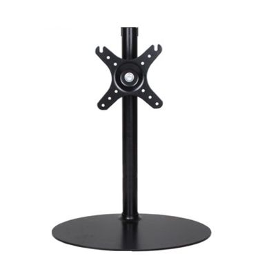 ADBWEKKF White Single Monitor Desktop Stand 13"-32" Screen Holder Arm Computer Table Support with Big Base No Clamp Simple No Arm(LCD-T1001B)