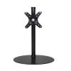 ADBWEKKF White Single Monitor Desktop Stand 13"-32" Screen Holder Arm Computer Table Support with Big Base No Clamp Simple No Arm(LCD-T1001B) view 1