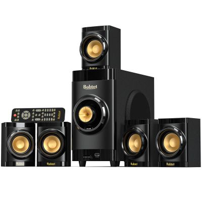 Bobtot Home Theater System Small 4" Subwoofer 200W 5.1/2.1 Channel Surround Sound System with ARC Optical Bluetooth Input
