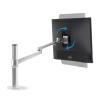 ADBWEKKF OL-1 10-32" Aluminum Dual Arm LCD Tv Table Mount Tilt 360 Rotate Monitor Desk Stand Vesa 75 100 Rotatable Bracket Computer Stand(Silver) view 1