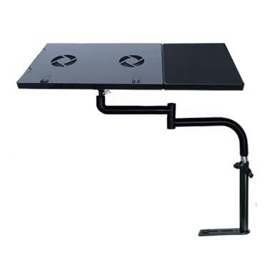 ADBWEKKF Full Motion 360degree Rotation Laptop Car Mount Stand Desk Car Dining Table Writing Board Notebook Tablet PC Holder with USB Fan(BLOK831B)