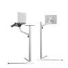 ADBWEKKF UP-8 Aluminum Tilt 360 Rotate 10-15" Laptop Stand Holder with Mouse Tray 7"-13" Tablet Phone Stand Floor Shelf Around Sofa Bed view 1