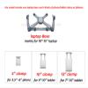 ADBWEKKF UP-8 Aluminum Tilt 360 Rotate 10-15" Laptop Stand Holder with Mouse Tray 7"-13" Tablet Phone Stand Floor Shelf Around Sofa Bed view 3